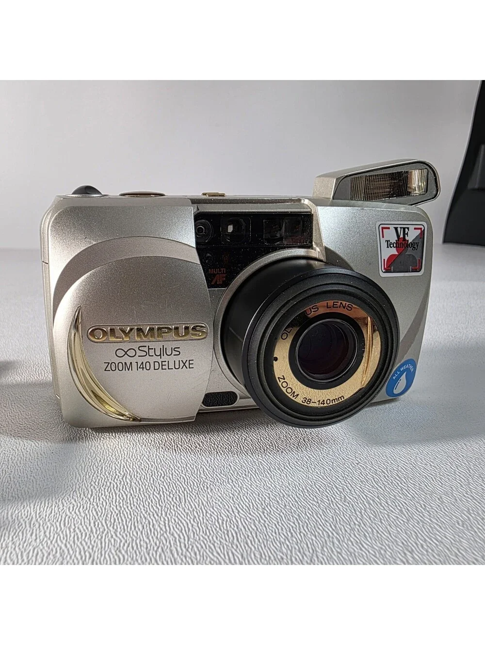Olympus Stylus Zoom 140 Deluxe 35mm Point & Shoot Film Camera W/Manual Tested